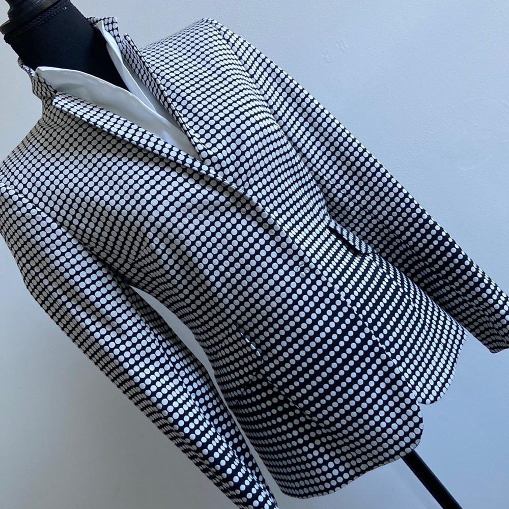 Akris Punto Jacket Black/White Gradient EUC